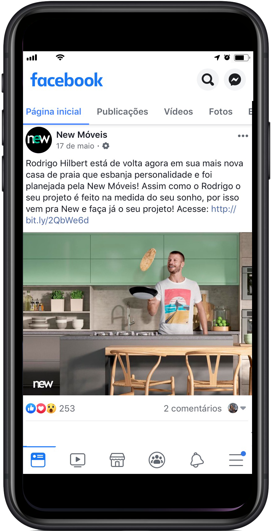 New Móveis Facebook